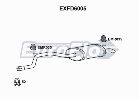 Rear Muffler (EXFD6005)