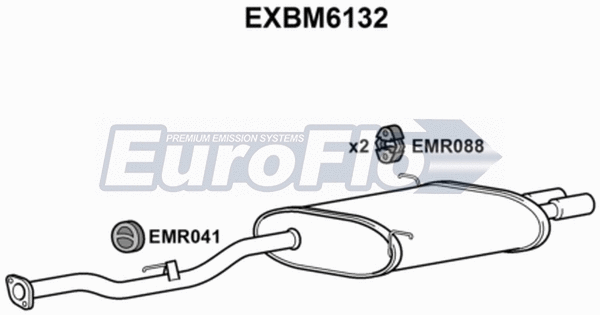 Rear Muffler (EXBM6132)