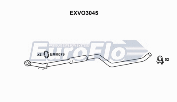Centre Muffler (EXVO3045)