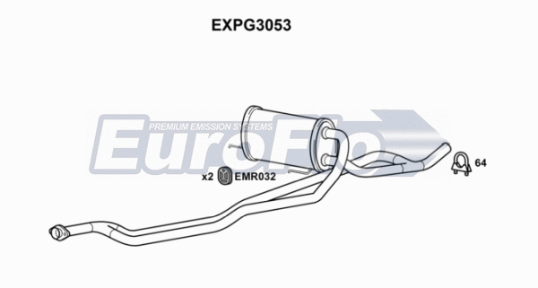 Centre Muffler (EXPG3053)