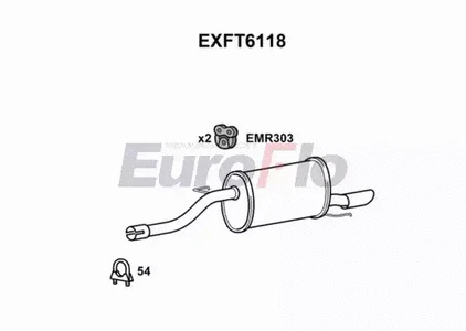 Rear Muffler (EXFT6118)