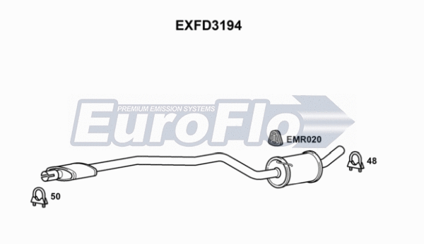 Centre Muffler (EXFD3194)