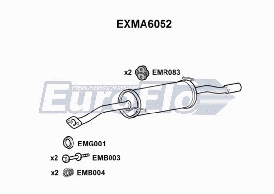 Rear Muffler (EXMA6052)