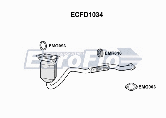 Catalytic Converter (ECFD1034)