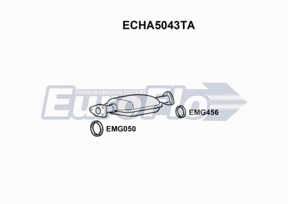 Catalytic Converter (ECHA5043TA)