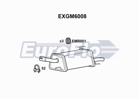 Rear Muffler (EXGM6008)