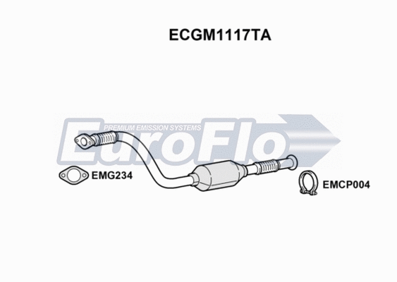 Catalytic Converter (ECGM1117TA)