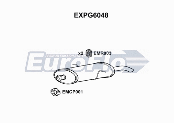 Rear Muffler (EXPG6048)