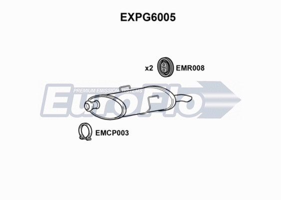 Rear Muffler (EXPG6005)