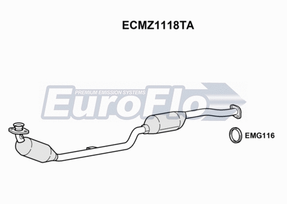 Catalytic Converter (ECMZ1118TA)