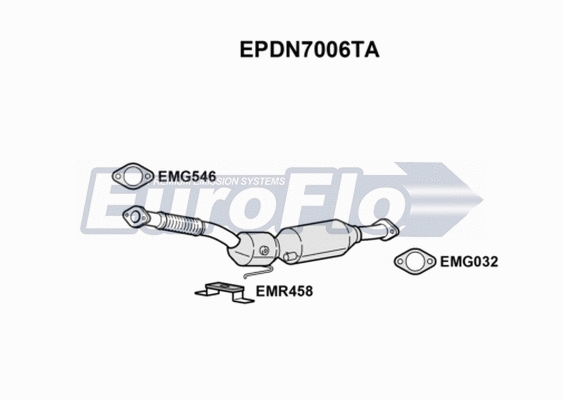 Soot/Particulate Filter, exhaust system (EPDN7006TA)