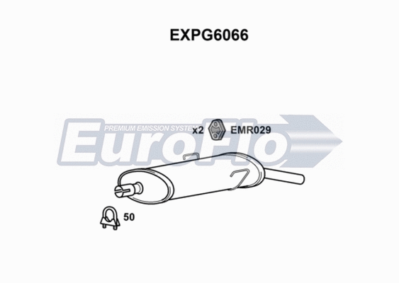 Rear Muffler (EXPG6066)