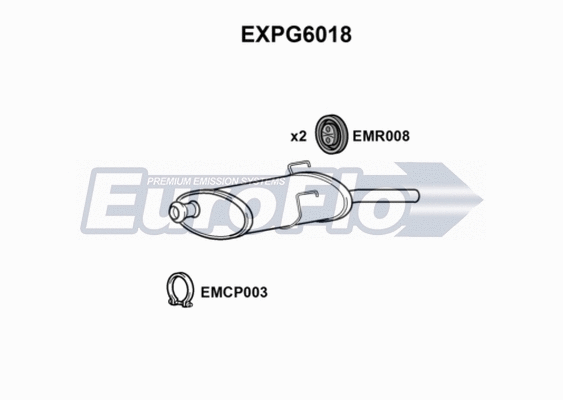 Rear Muffler (EXPG6018)