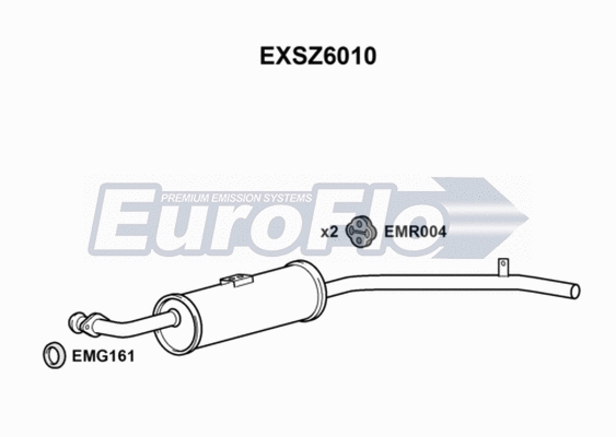 Rear Muffler (EXSZ6010)