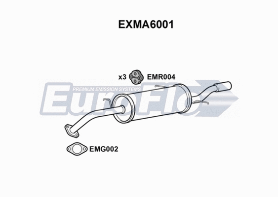 Rear Muffler (EXMA6001)