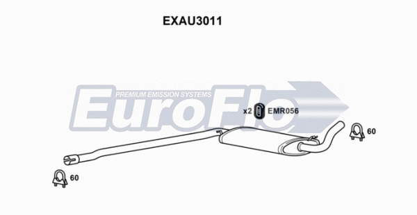 Centre Muffler (EXAU3011)