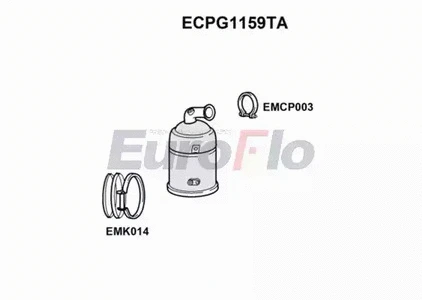 Catalytic Converter (ECPG1159TA)