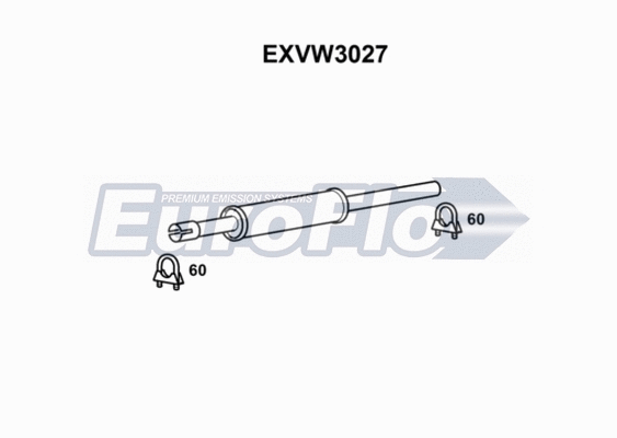 Centre Muffler (EXVW3027)