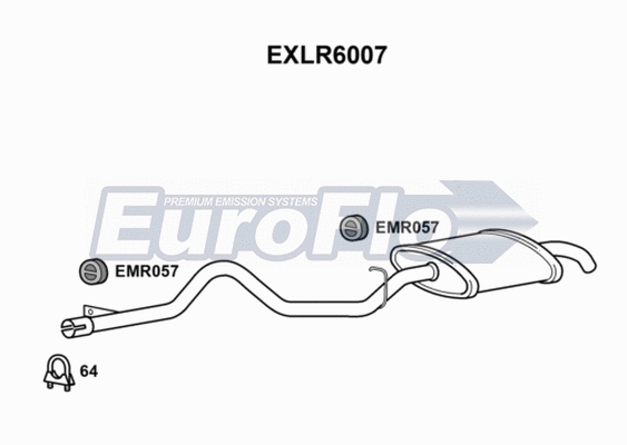 Rear Muffler (EXLR6007)