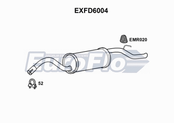Rear Muffler (EXFD6004)