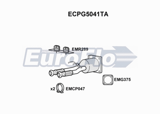 Catalytic Converter (ECPG5041TA)