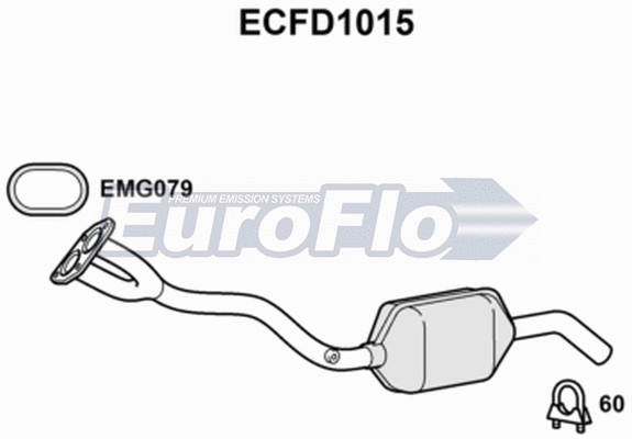 Catalytic Converter (ECFD1015)