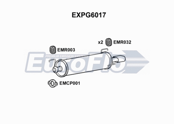 Rear Muffler (EXPG6017)