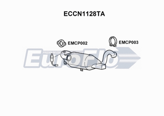Catalytic Converter (ECCN1128TA)