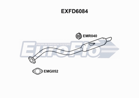 Rear Muffler (EXFD6084)