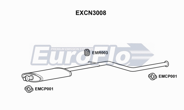 Centre Muffler (EXCN3008)