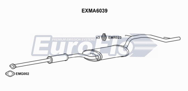 Rear Muffler (EXMA6039)