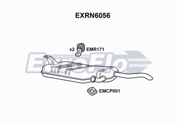 Rear Muffler (EXRN6056)