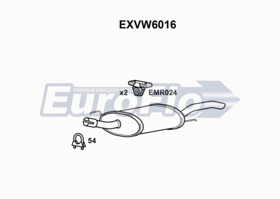 Rear Muffler (EXVW6016)