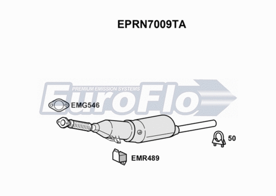 Soot/Particulate Filter, exhaust system (EPRN7009TA)