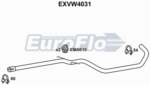 Exhaust Pipe (EXVW4031)