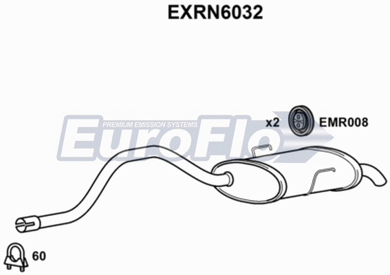 Rear Muffler (EXRN6032)