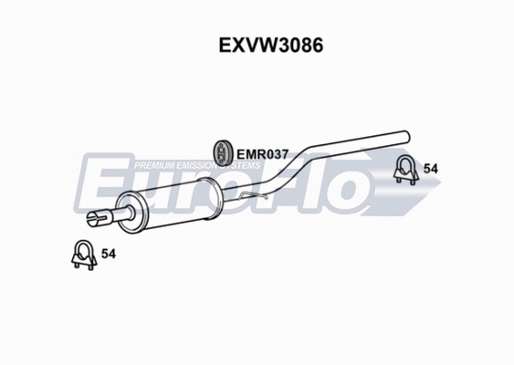 Centre Muffler (EXVW3086)