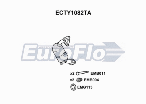 Catalytic Converter (ECTY1082TA)