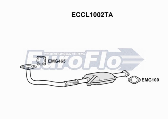 Catalytic Converter (ECCL1002TA)