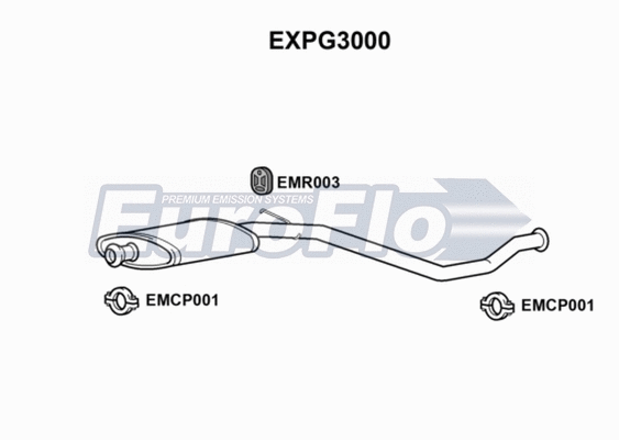 Centre Muffler (EXPG3000)