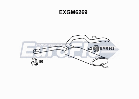 Rear Muffler (EXGM6269)