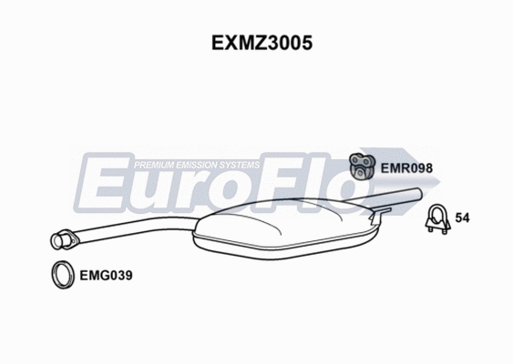 Centre Muffler (EXMZ3005)