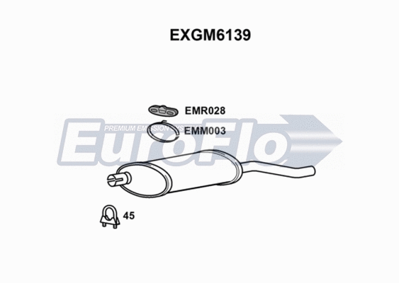 Rear Muffler (EXGM6139)