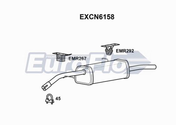 Rear Muffler (EXCN6158)