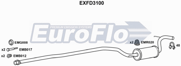 Centre Muffler (EXFD3100)
