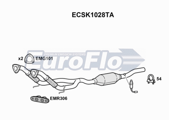 Catalytic Converter (ECSK1028TA)