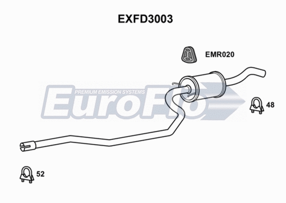 Centre Muffler (EXFD3003)