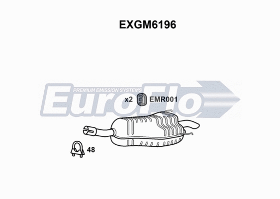Rear Muffler (EXGM6196)