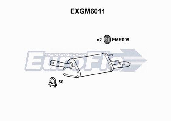 Rear Muffler (EXGM6011)