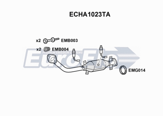 Catalytic Converter (ECHA1023TA)